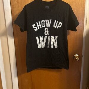 WWE Roman Reigns Mens Black Tee with Bold Print